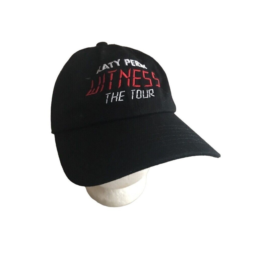 Nissi Caps Hat Black Katy Perry Witness The Tour Embroidered Dad Cap Adjustable
